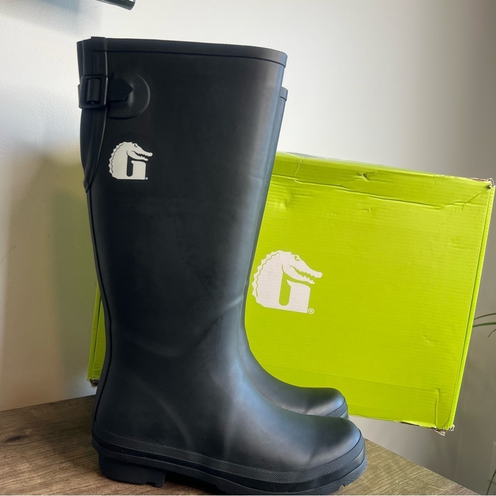 Women's Black Rain Boots